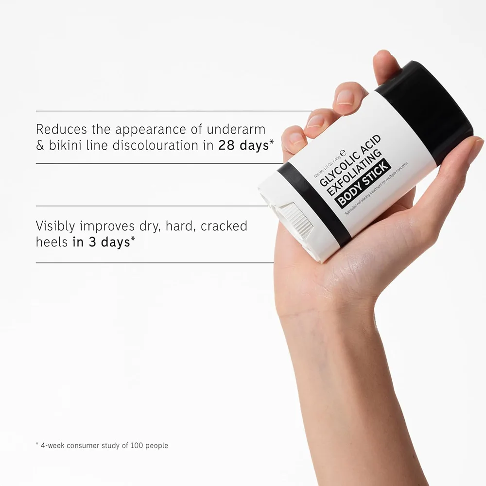 Glycolic Acid Body Stick 45g - Multiple Concerns, One Targeted Solution, Delivers Deep, Fragrance Free, for All Skin Types