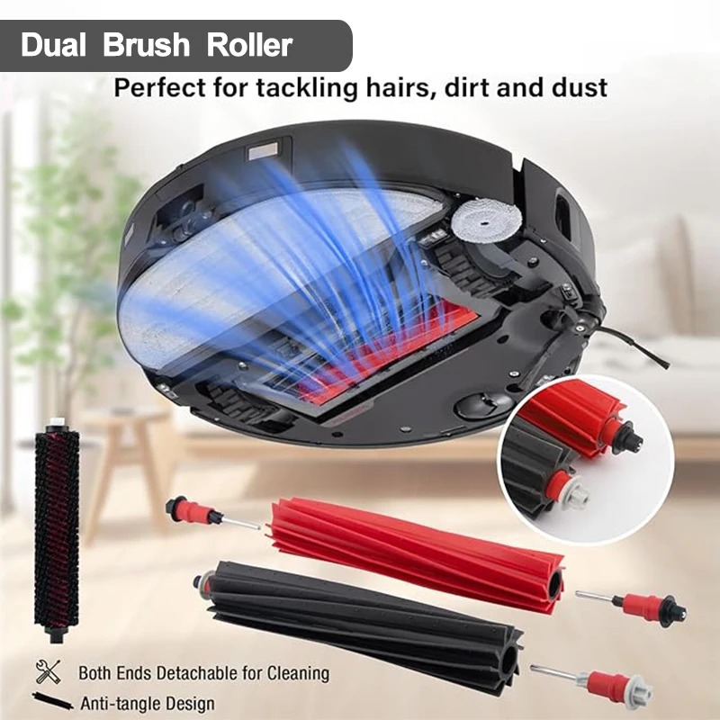 For Roborock S8 Maxv Ultra /S8 Max Ultra Robotic Vacuum Cleaner Main Side Brush Hepa Filter Mop Cloth Dust Bag Replacement Parts