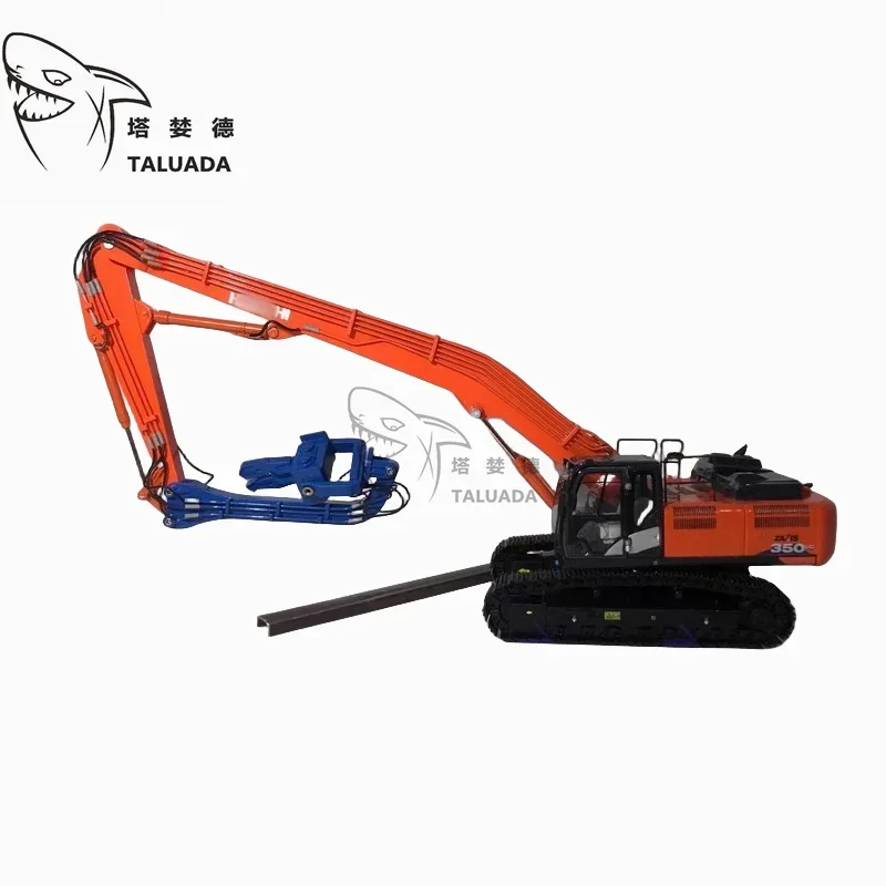 TALUADA Alloy 1:50 Scale Model Pile Driver ZAXIS350-6 HITACHI TMC Excavator Model Toy