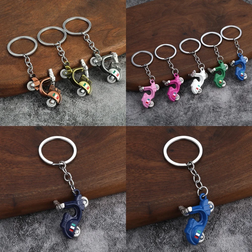 

Metal Electric Vehicle Keychain for Electric Scooter Motorcycle Car Keys Creative Auto Keyring Personalized Small Gift