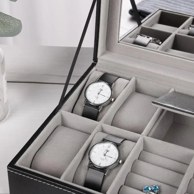 X7JB PROMELED PU LEATHERES WATTSES COLLECTION COLLECTION CASE MOLDRINGRING RINGS RINGS NETLACE STORAGE