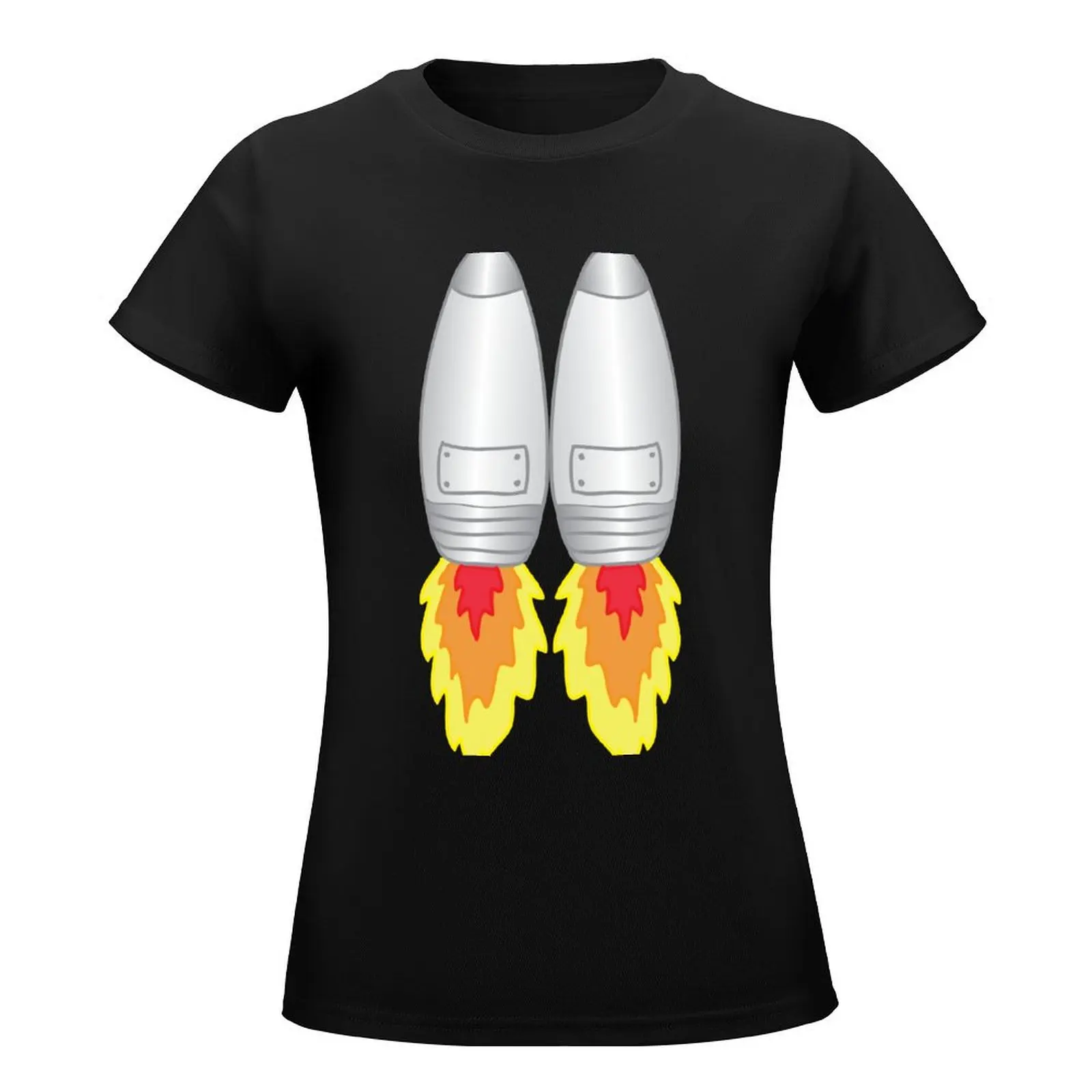 Jet Pack T-Shirt Female clothing female plus size t shirts for Women loose fit