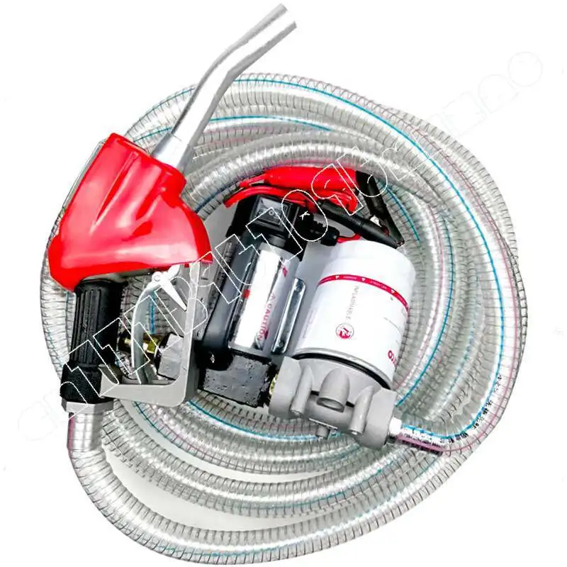 Electric diesel oil pump 12V24V220 volt oil pump self-priming pump high power metering refueling machine gun automatic