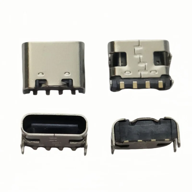 10-100pcs USB Type C 4Pin 6pin SMT Socket Connector USB 3.1 Type-C Female SMD DIP For PCB Design DIY High Current Charging Port