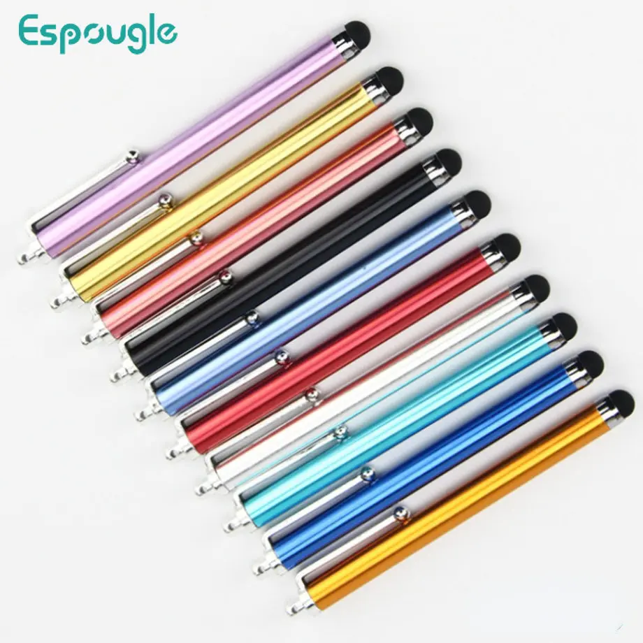 

200pcs Mini Metal 9.0 Stylus Capacitive Touch Screen Pen Suit for iPhone iPad Tablet Samsung Mobile Phone PC Round-head Design