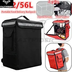 Portable Food Delivery Backpack Reusable Refrigerator Box Fresh Keeping Thermal Food Storage Cooler Bag for Home Travel Picnic