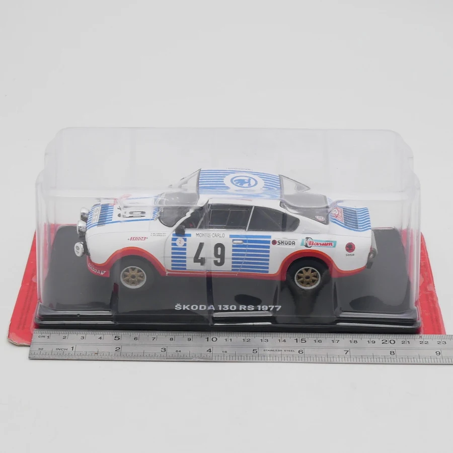

Diecast IXO 1:24 Scale Skoda 130 RS WRC 1977 Skoda Rally Car Alloy Car Model Toy Gift Souvenir Display Ornament