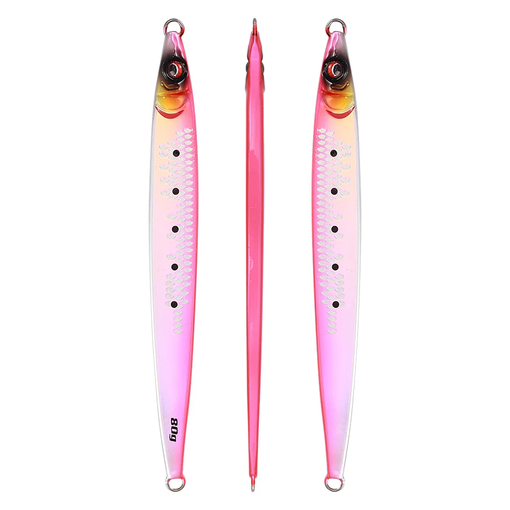 JIGGING PRO JIGGINGPRO 40g 60g 80g 100g Sardinen-Slider Jigging-Köder UV-Beschichtung Weitwurf-Metall-Jig Angelköder Meeresfischerei-Jigs 7