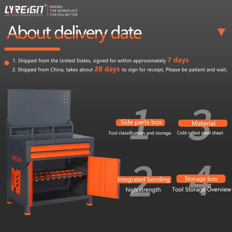 LYREIGN SDTF2DC Cheavy Duty Industrial Workbench Metal Storage Desk Workstation Cnc Workbench