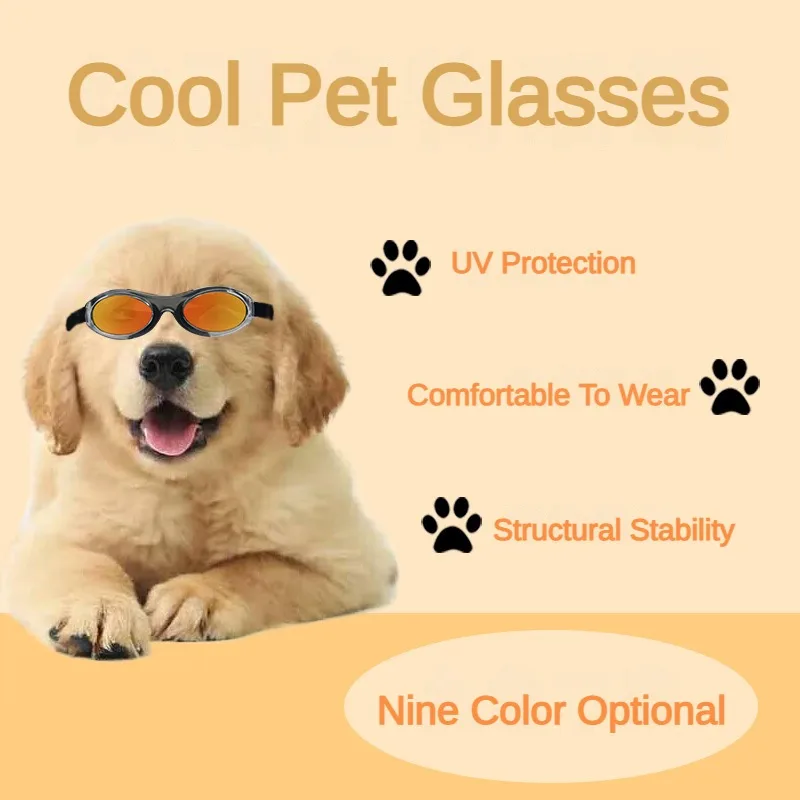 Small Dog Pet Glasses Cat Dog Sunglasses Outdoor Anti-UV Pet Sunglasses Jewelry