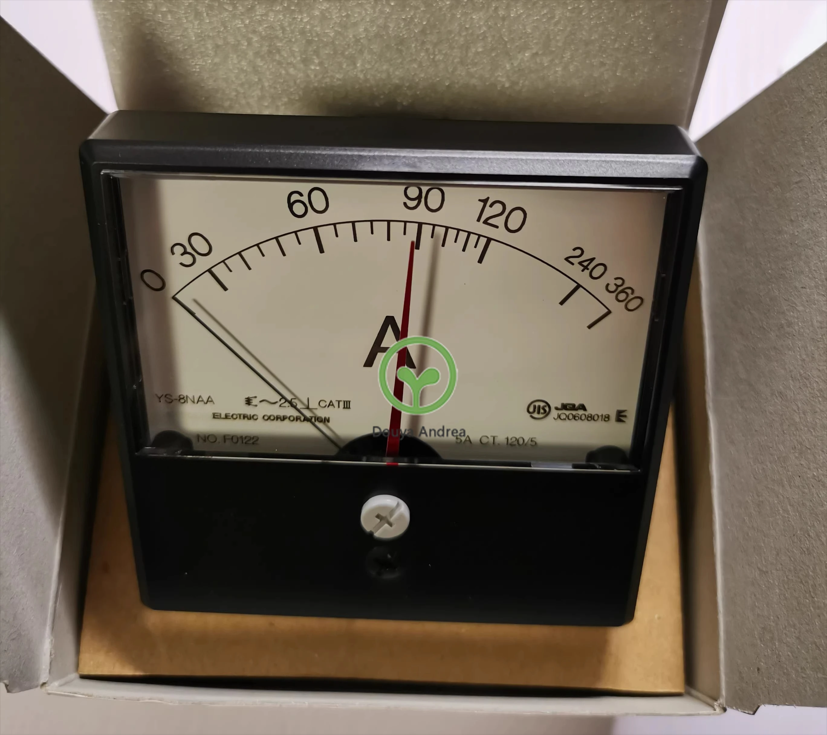 

New Original AC Ammeter YS-8NAA 0/10/20 - 500/1000A CT.5A