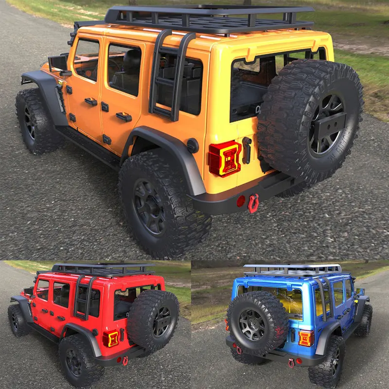 CK5811 Wrangler 1:7 coche de escalada RC coche de Control remoto vehículo todoterreno simulado juguete eléctrico sin escobillas con tracción en las cuatro ruedas