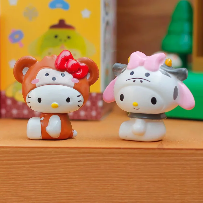 

New In Stock Kt Cat Zodiac Talisman Series Blind Box Figurine Cute Ugly Fish Pudding Dog Doll Ornament New Year Surprise Gift