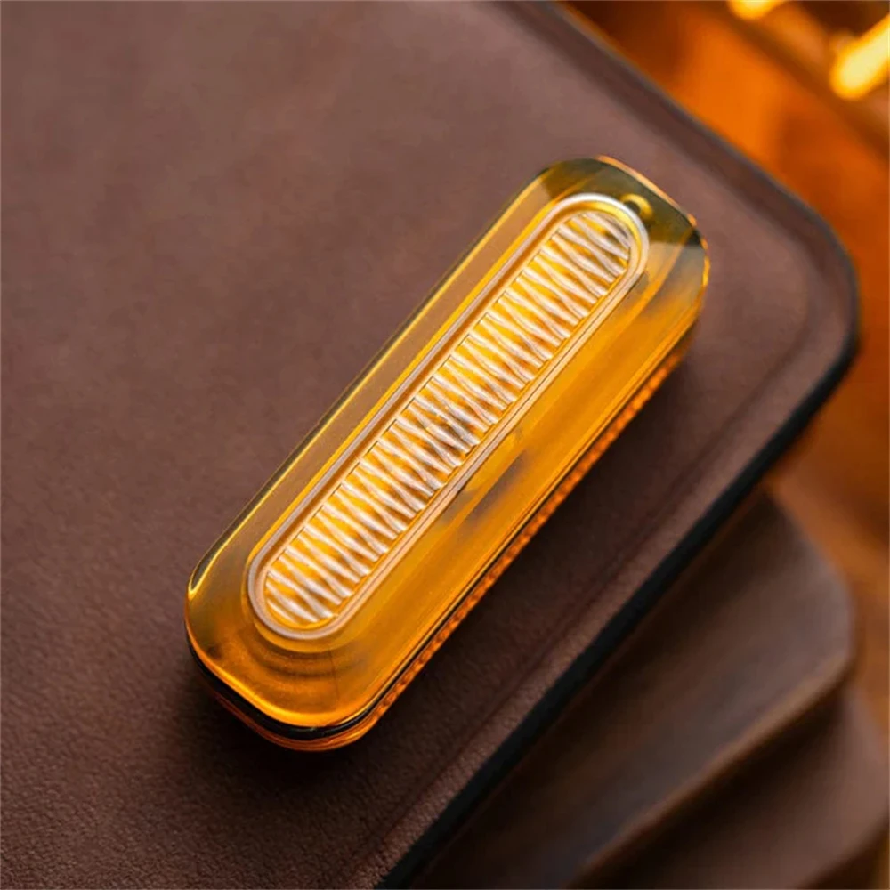 01EDC POL ฟิดเจ็ตสไลเดอร์สปินเนอร์ ของเล่น EDC ลดความเครียด ทองเหลือง แฮนด์สปินเนอร์ บรรเทาความวิตกกังวล ของเล่นเสริมสมาธิ ของขวัญ