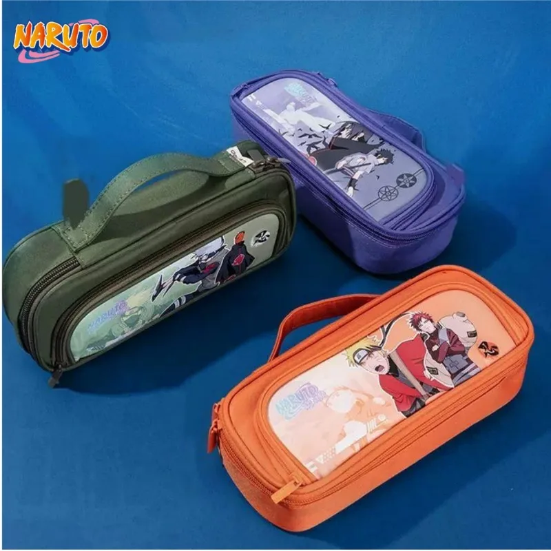 

Naruto Uzumaki Naruto HatakeKakashi creative large-capacity multi-functional pencil case student portable stationery storage bag