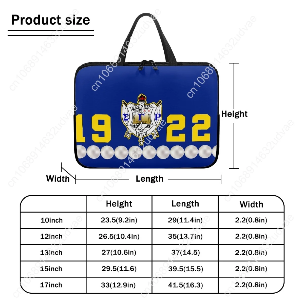 2025 حقيبة لوحية سيجما غاما رو 1922 لؤلؤة فاخرة تصميم حقائب الكمبيوتر المحمول حافظة جهاز كمبيوتر شخصي حقيبة يد ل 10 12 13 15 17 بوصة أنثى هدية #5