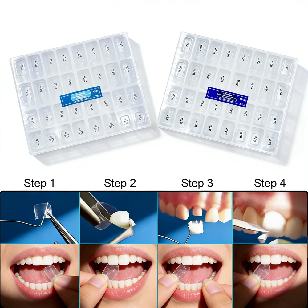 

Прозрачные зубные коронки для взрослых и детей: временные предварительно формованные коронки для задних зубов, набор матриц