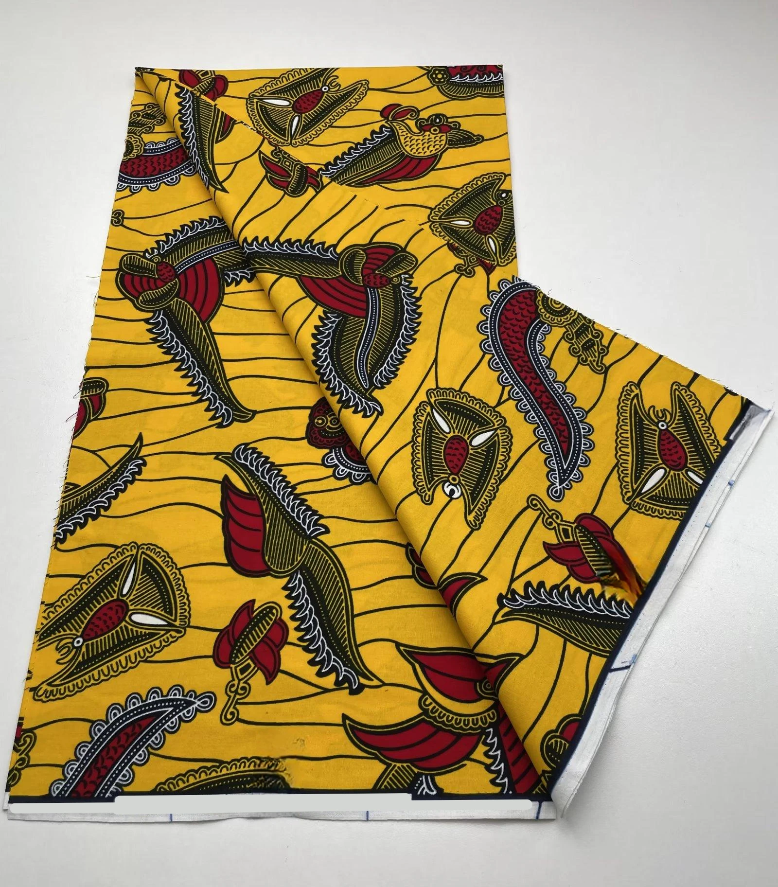 High Quality 100% Cotton Real African Wax Print Fabric 6 Yards Patchwork Sewing Dresses Material Artwork Accessory  X1025-1