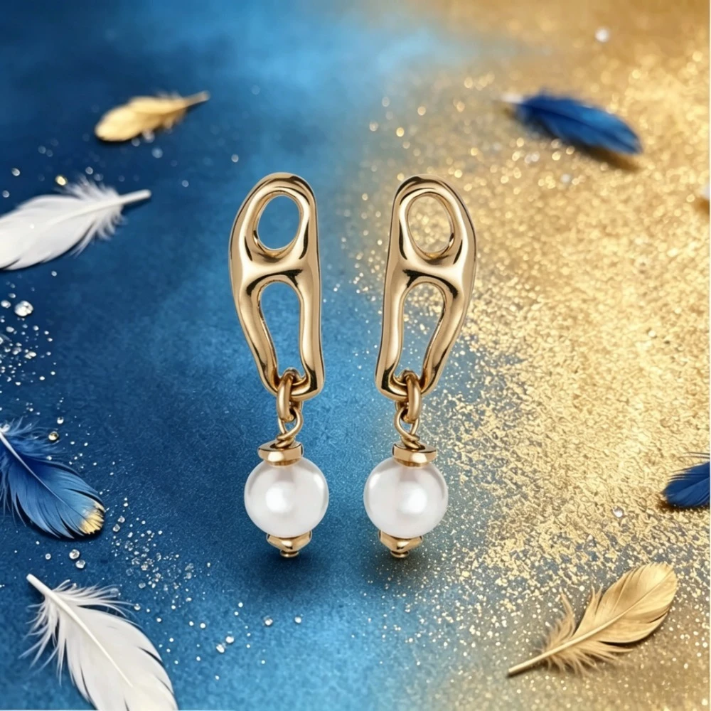 2026 New Spain S925 Silver Fashion Hollow Irregular Earrings European and American Style Boutique Jewelry