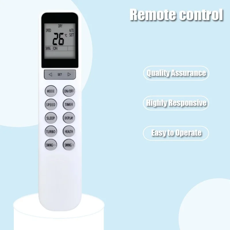 Direct Replacement Remote Controller for YKR-N002E Air Conditioning Systems Lightweighted Design Remote Control Replacement