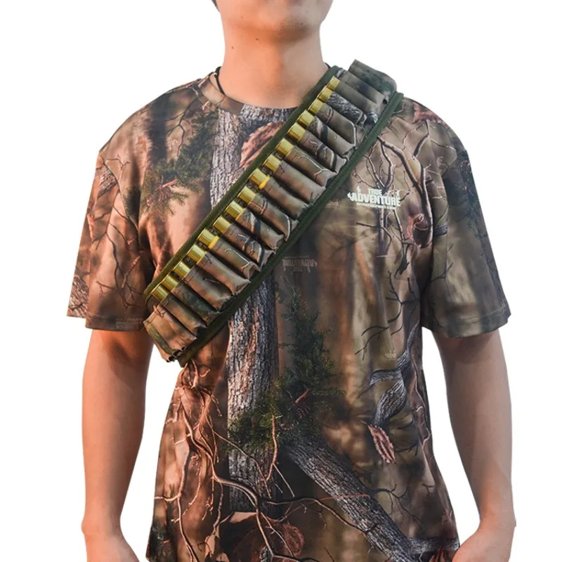 Tactical 30/25Rounds Bandolier Belt 12 Gauge Cartridge Pouch Hunting Shotgun Shell Ammo Pouch Training Hunting Accessories view 6