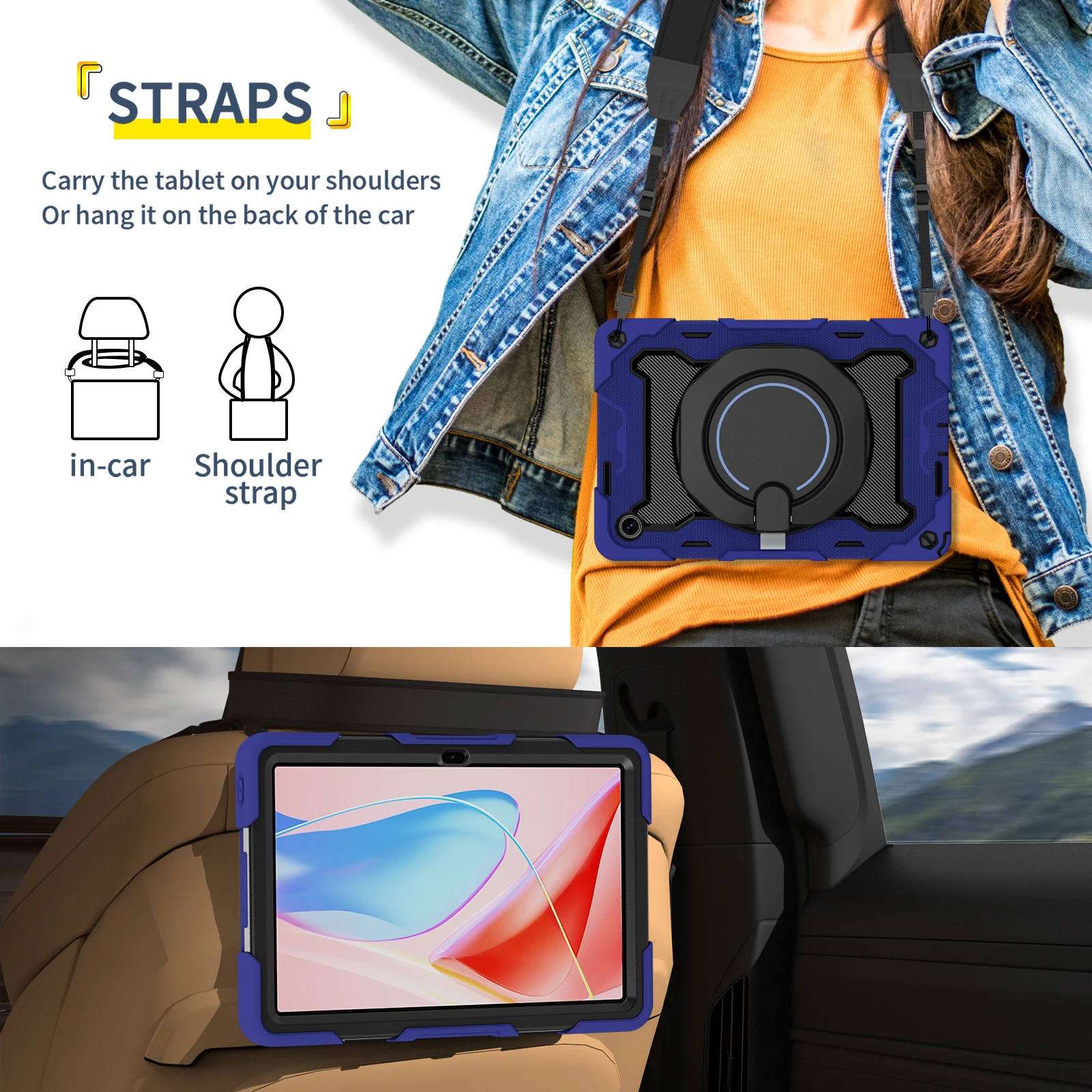 

Rotating Handle Grip Case For Lenovo Tab 2025 K10C 10.1 inch TB311XU TB311FU ZAEH0019IN ZAEH0180IN ZAEJ0054IN Armor Stand Cover