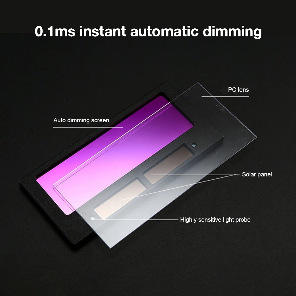 Imagem -04 - Óculos de Soldagem com Escurecimento Automático para Tig Mig Mma Profissional Óculos de Solda Multifuncional Ferramentas de Soldagem Utilitária