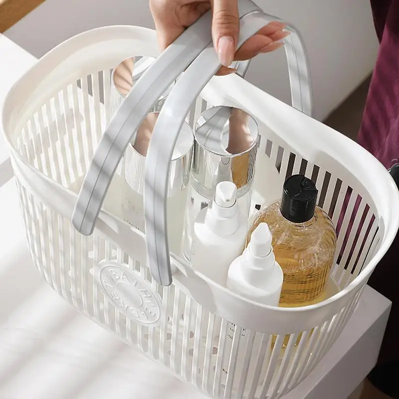 Shower Basket Dorm Portable Shower Caddies With Handles Cute Dorm Shower Bucket Bathroom Shower Box Organizer Bins For College