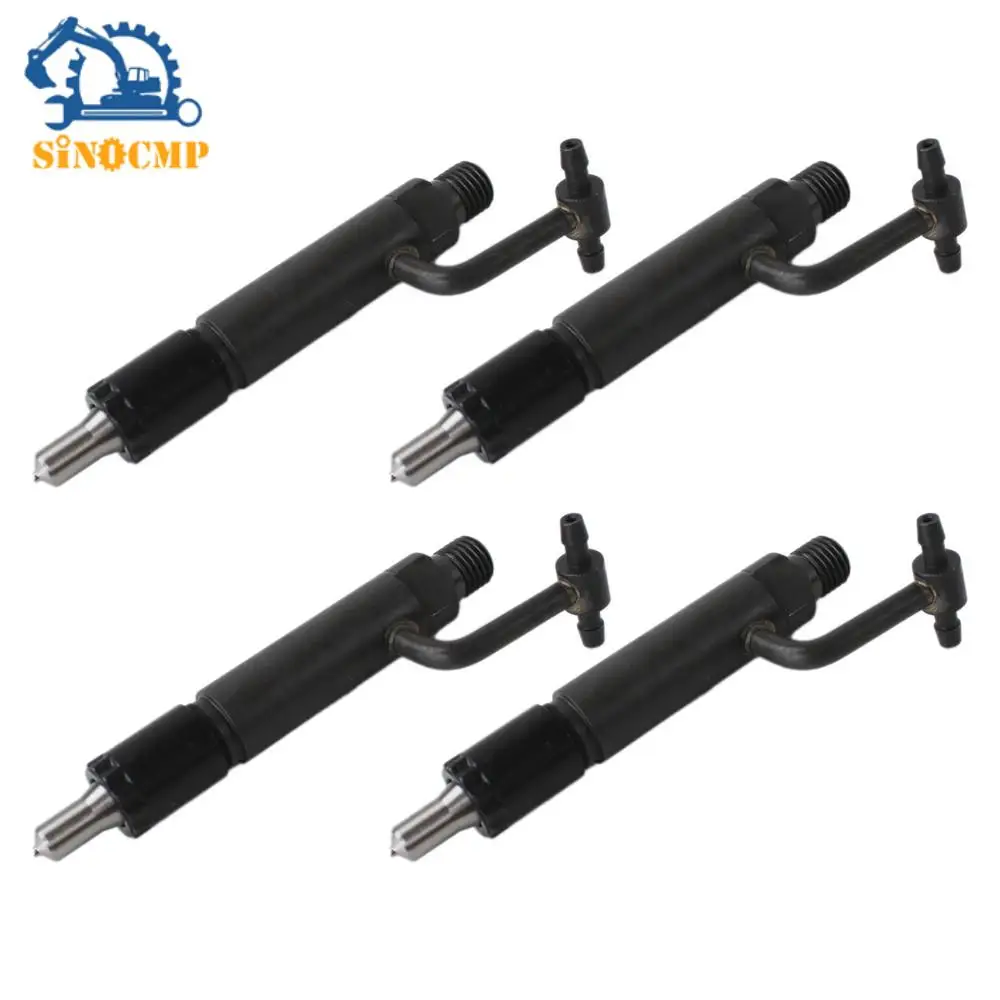 4 Uds inyectores de combustible 729573-53100 729671-53100 para Yanmar 4JH2-UTE 4JH2 accesorios de sistema de suministro de boquilla de inyector de combustible de motor