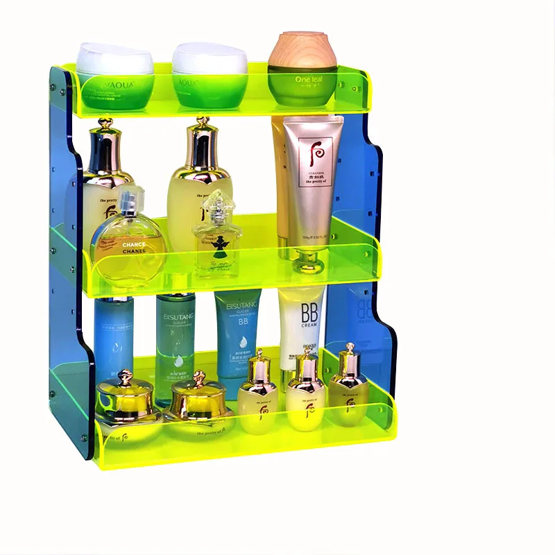 

Color multi-layer acrylic bathroom desktop finishing rack lipstick cosmetics storage box skin care products