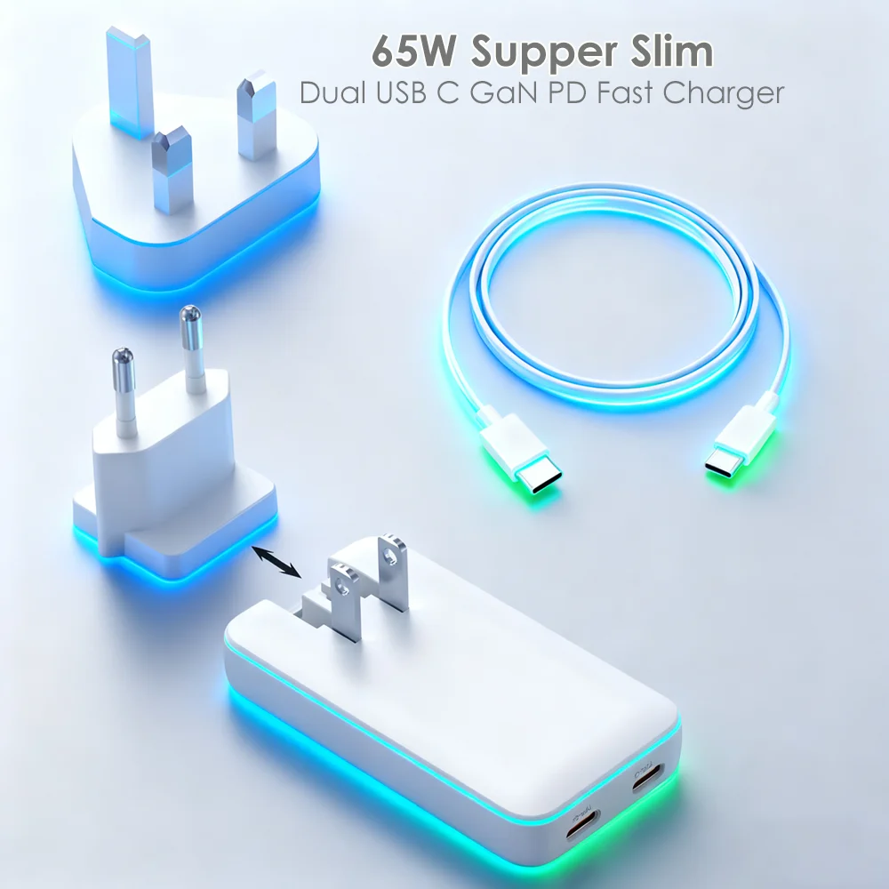 65W Dual Usb C Gan … - image