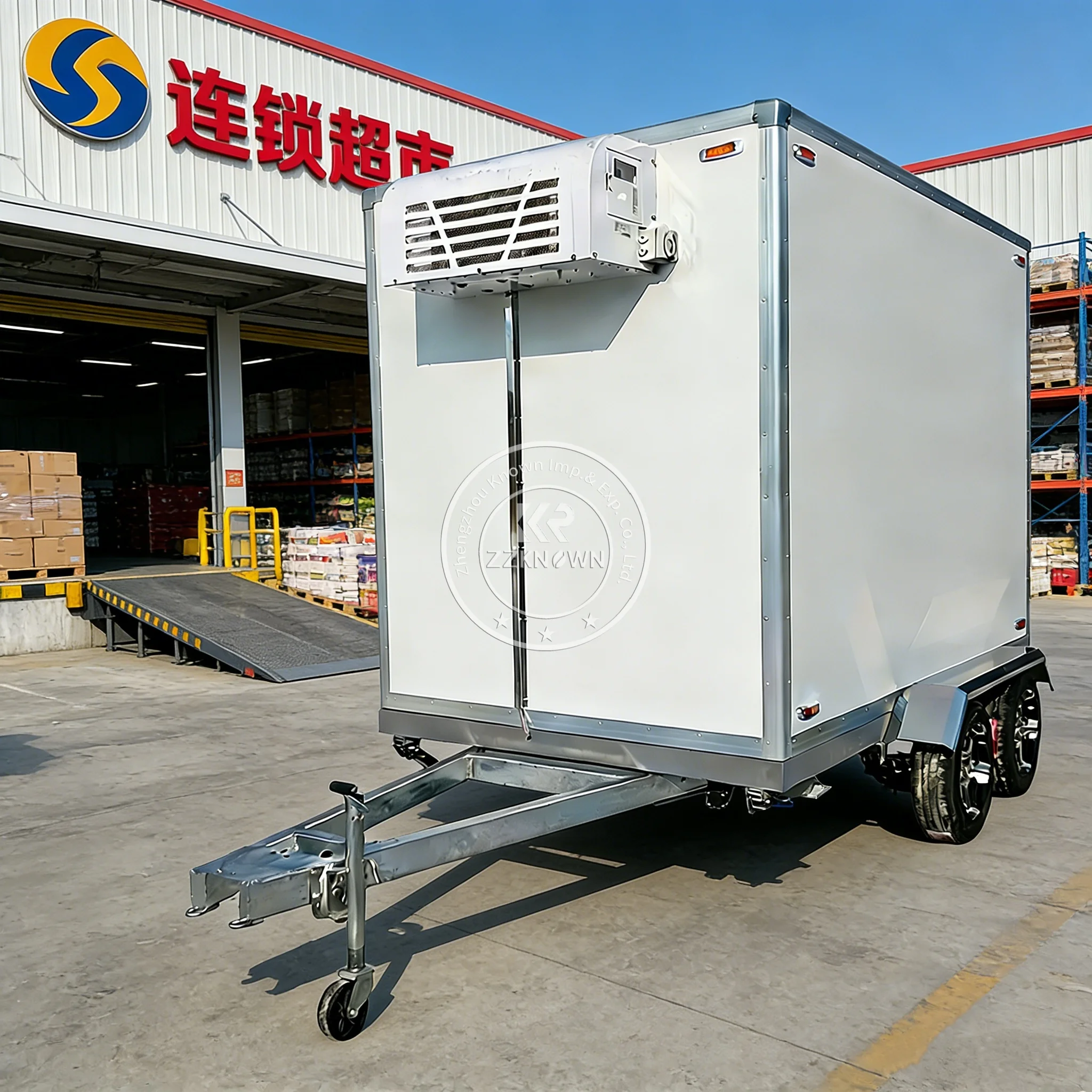 

Chinese Factory Refrigeration Trailer Box Ice Cool Trailer Mobile Custom Outdoor Fast Food Unique Design Freezer/chiller Trailer
