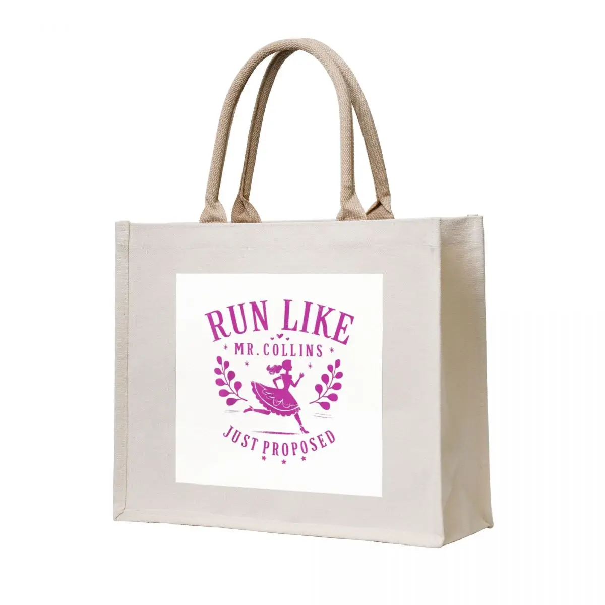 

Run Like Mr Collins Just Proposed Classic Tote Bag hand bag ladies female bag custom fabric