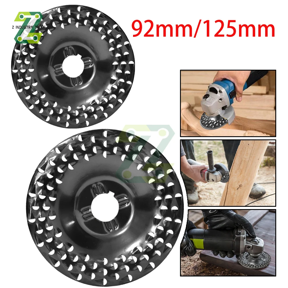 

92mm/125mm Grinder Wheel Disc Wood Shaping Wheel Grinding Discs for Angle Grinders Woodworking Sanding Rotary Abrasive Tool