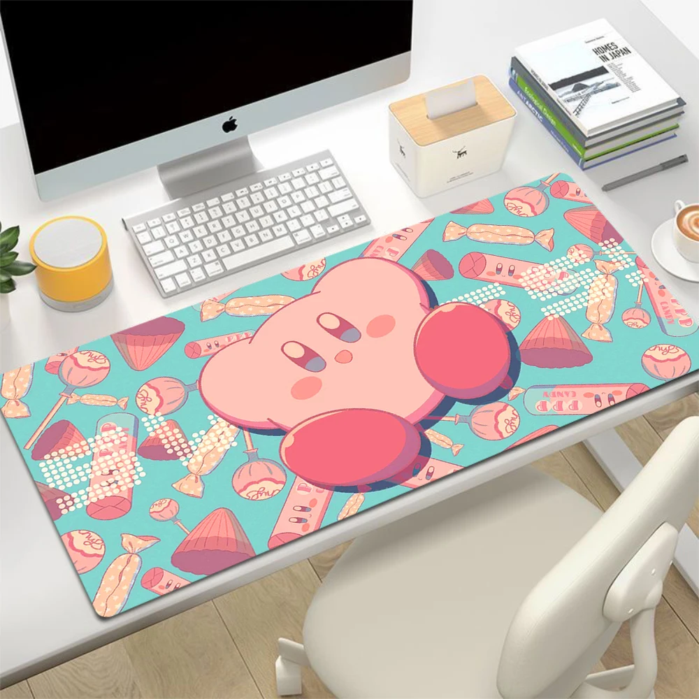 K-Kirbys Mousepad Gamer Gaming Pad for Computer Mouse Desk Mat Accessories Office Mats Keyboard Mause Carpet Speed Rug Non-slip