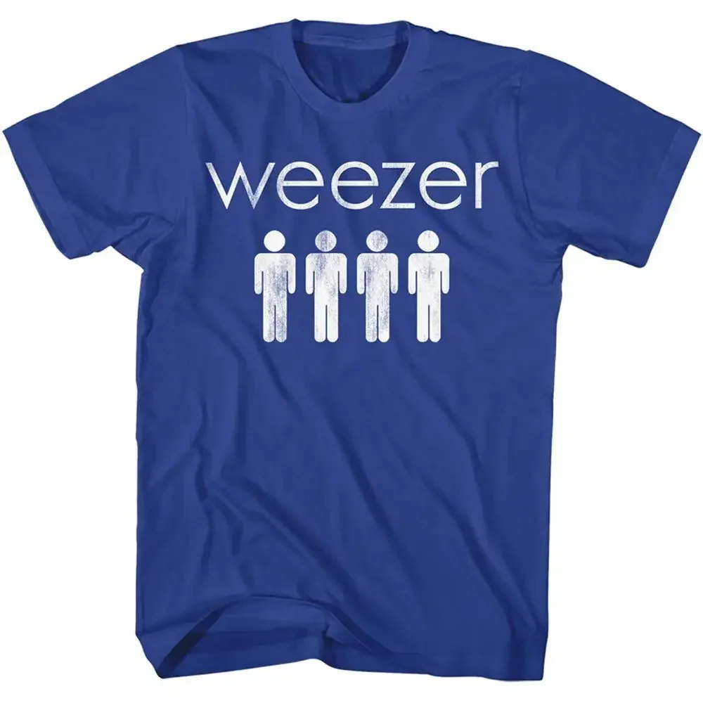 Weezer 4 Dudes Royal Adult T Shirt