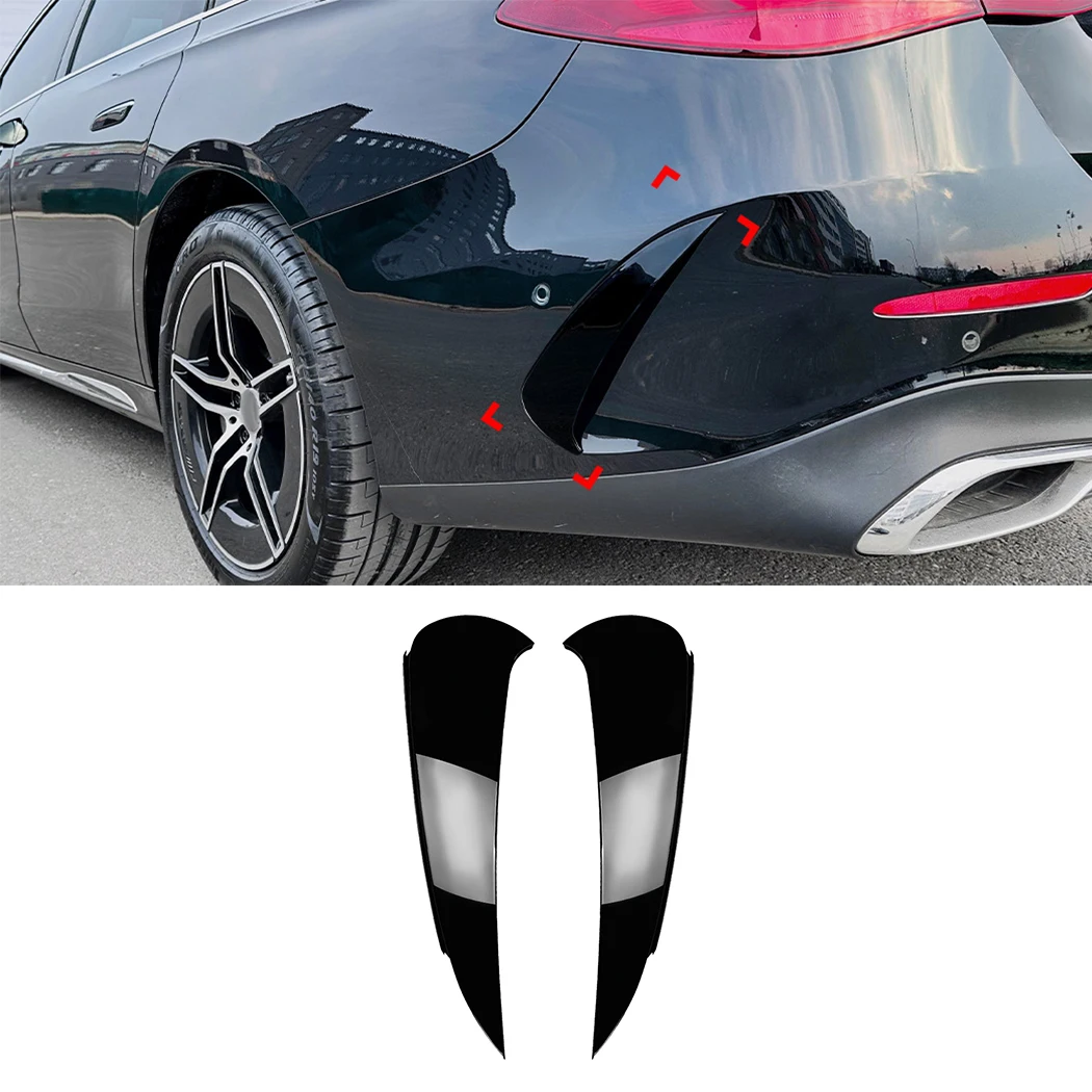 Rear Bumper Splitter Spoiler Air Vent Cover Spoiler For Mercedes-Benz E-Class W214 E260 E300 AMG 2024+ Body Kits Tuning