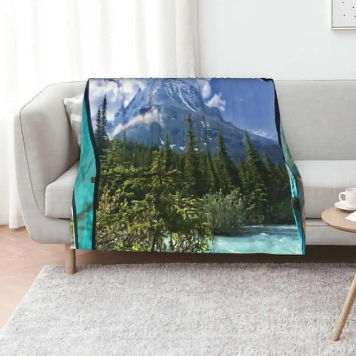 View from the Tent Throw Blanket For Sofa Thin Vintage Bed Fashionable Sofas cosplay anime warm for winter Blankets