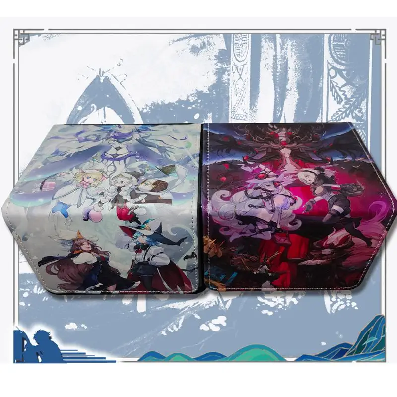 Yu-Gi-OH! OCG Elzette, Azamina of the White Forest DIY Large Capacity Leather Card Box Anime Game Collection Card Storage Box