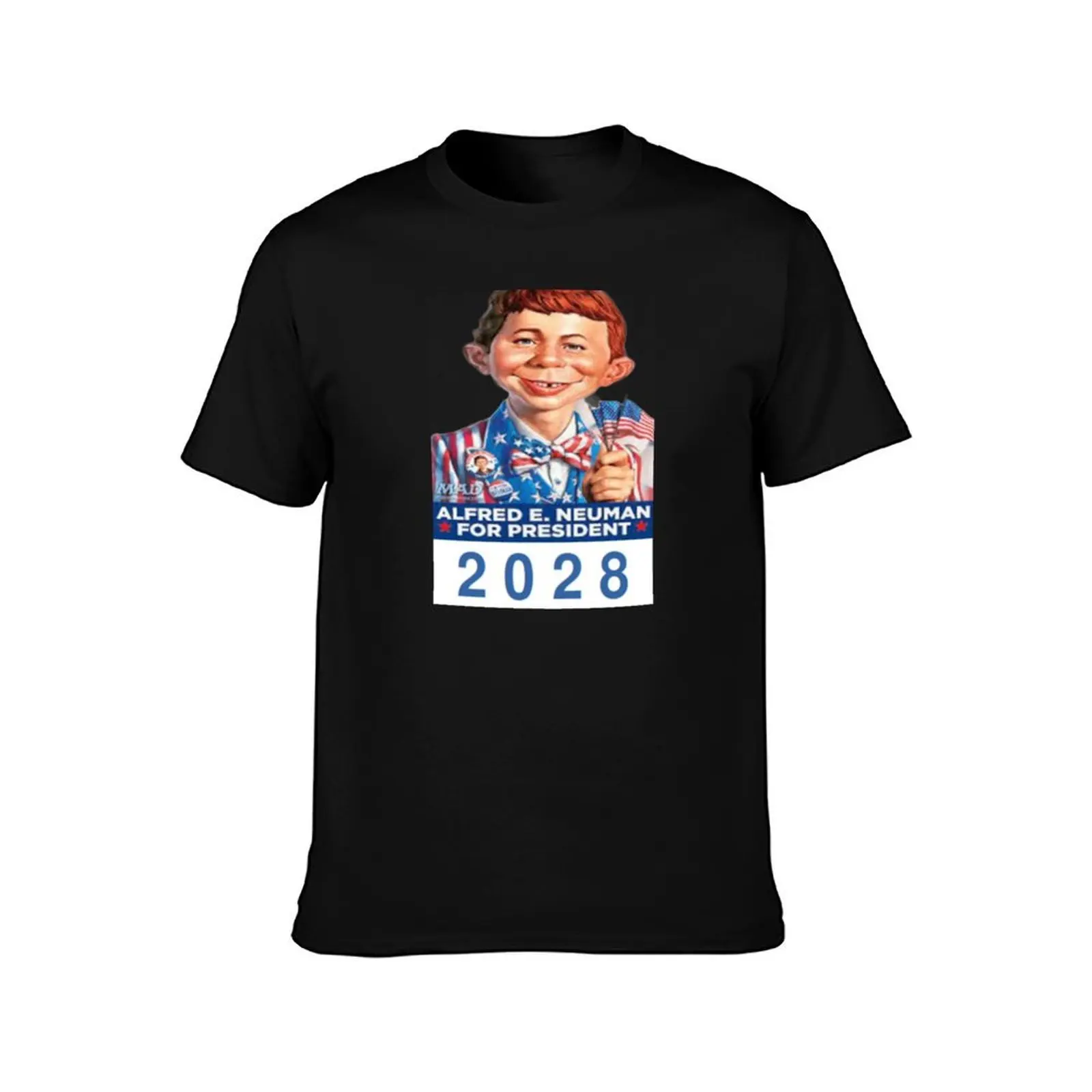 Alfred E. Neuman For President 2028! T-Shirt man t shirt luxury T-Shirt