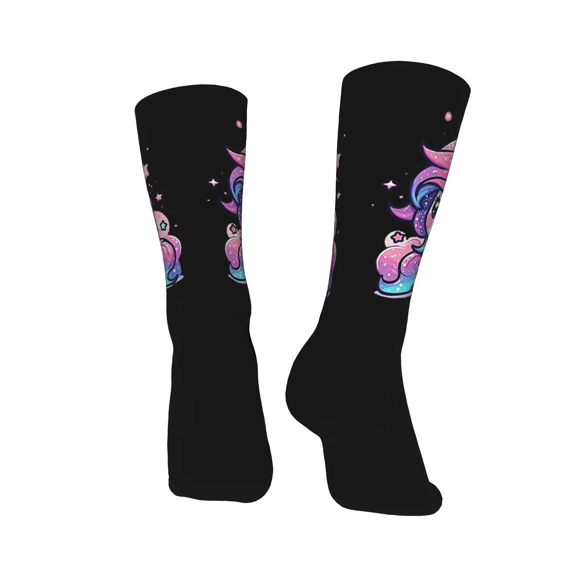 Alle seizoenen Sparkle Unicorn Magic Sokken Harajuku Hoge kwaliteit kousen Sport Middenbuis Sokken Zacht verjaardagscadeau