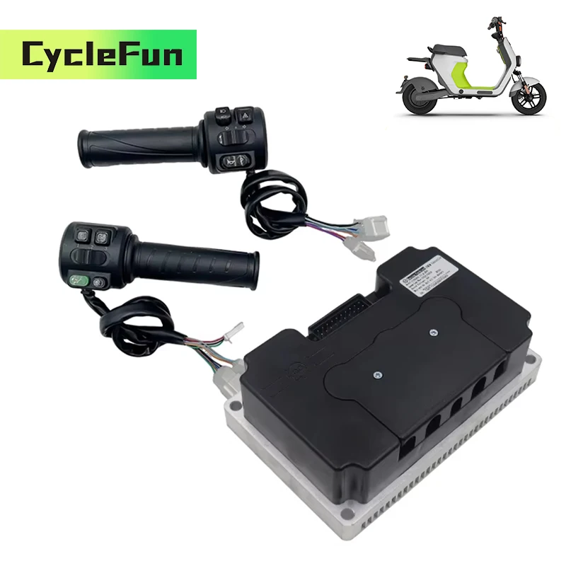

NANJING FarDriver ND96680 4KW-6KW BLDC Sine Wave Controller 96V With T08 Throttle For Electric Motorcycle Scooter Conversion Kit