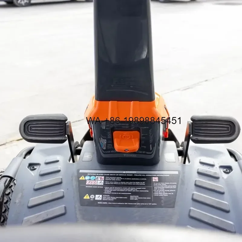 Wmwmnu for Lithium Powered Ride-On Mower Eco-Friendly Zero Emission Dual Riding Grass Cutter for Commercial