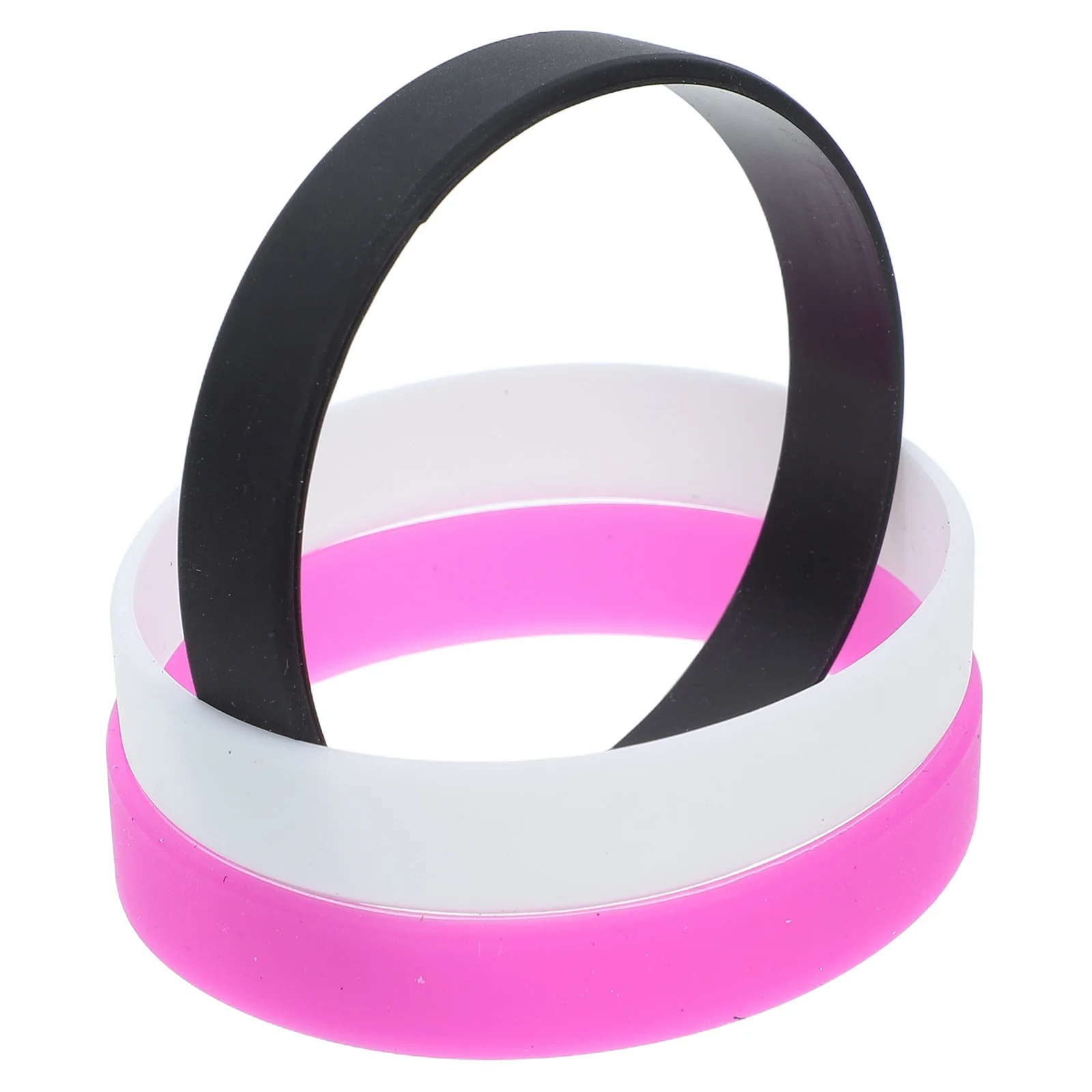 

3pcs Wordless Silicone Bracelets Stretchable Wristbands for Men Straps Outdoor Fashion Comfortable Jewelry