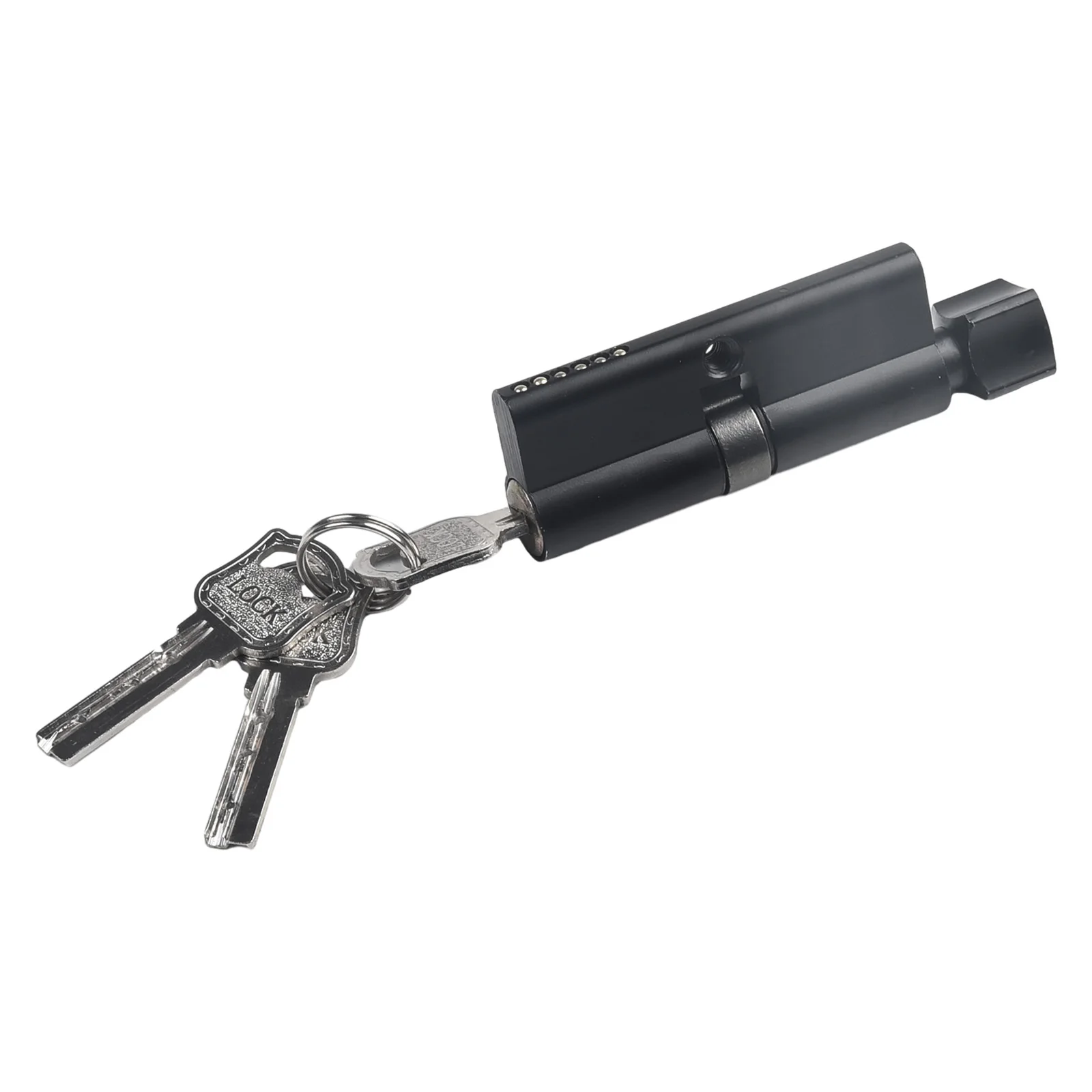 30-10-30mm Size Door Lock Cylinder Keyed Alike Lock 1 Fixing Screw Included 3 Keys Included Aluminum Alloy Material