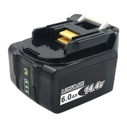 6000mAh Lithium 14.4V Power Tools Rechargeable Battery for Makita BL1415 BL1430 BL1440 BDF343 BHP441 DF445D TD135D BML145 BML184