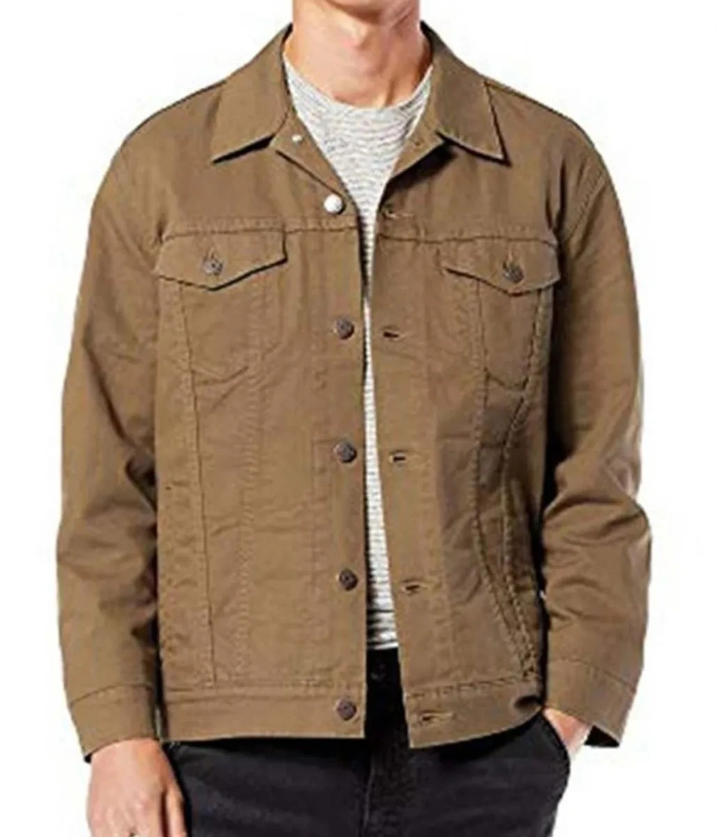 

MeiMei Homemade Alan Ritchson Reacher Brown Jacket