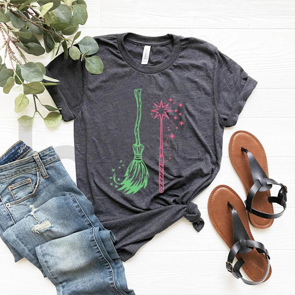 Elements Wicked T-shirt Changed for Good Shirt Pink and Green Tshirt Wicked A New Musical Shirt Design Unisex Vintage Clothes