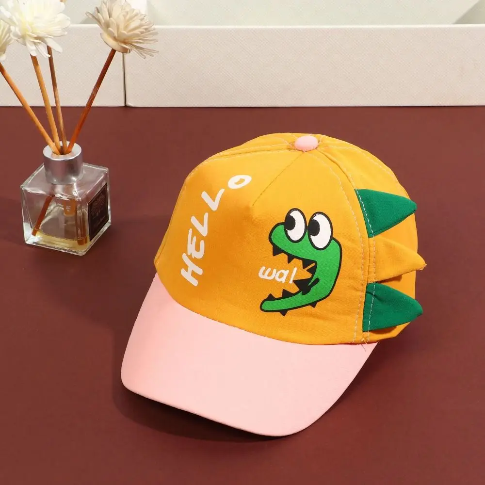 Dinosaur Printing Baby Baseball Cap Quick-drying Cartoon Children Beach Hats UV Protection Adjustable Kids Baseball Caps