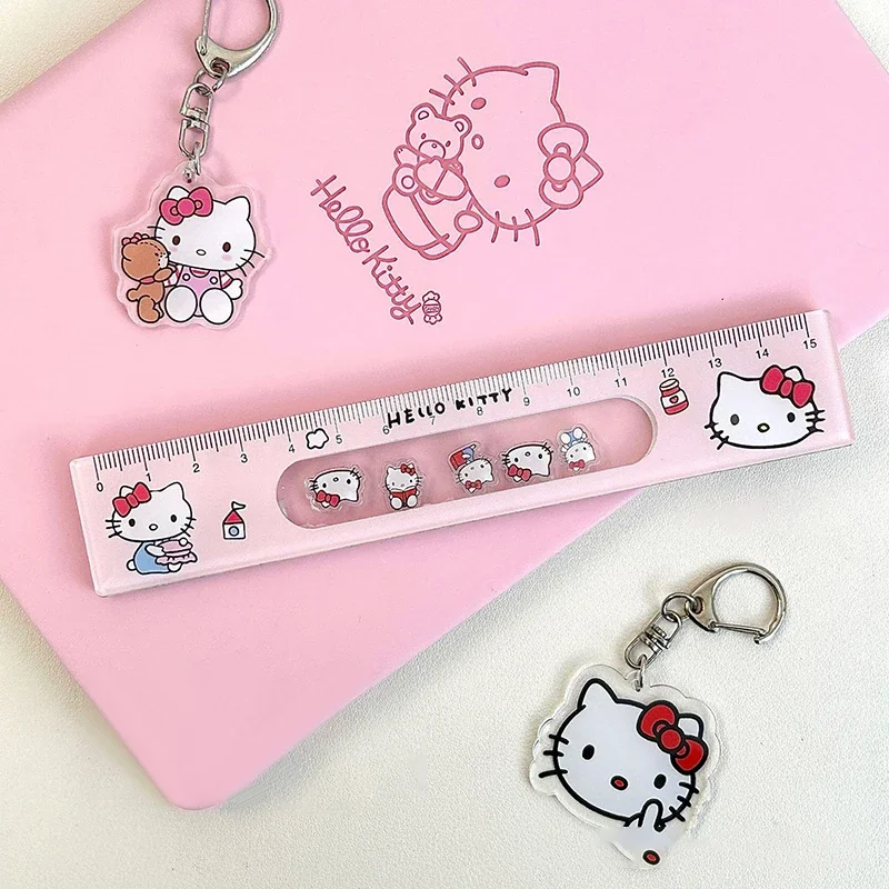 سانريو مرحبا كيتي كورومي بوشاكو لطيف رائع الكرتون شاكر حاكم الإبداعية أنيمي شخصية الاكريليك حاكم